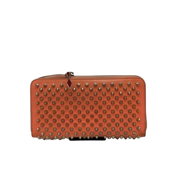Dior Handbags - CHRISTIAN LOUBOUTIN‎ Empire Panettone Spiked Zip Around Wallet Orange